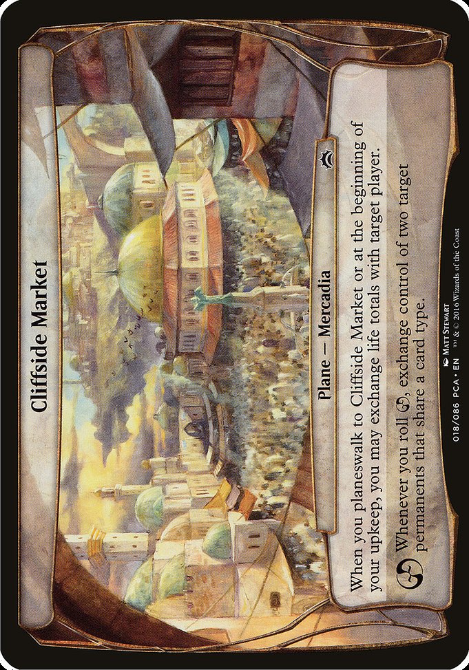 Cliffside Market (Planechase Anthology) [Oversize Cards] | Gear Gaming Bentonville