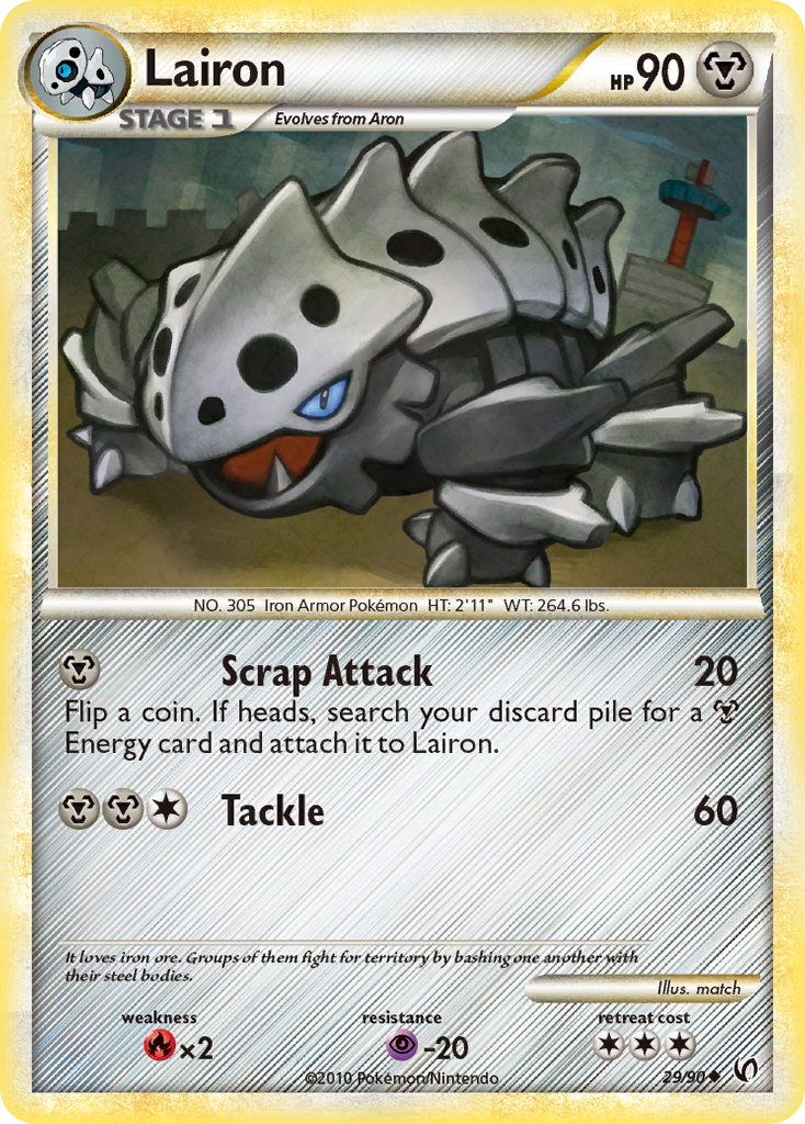 Lairon (29/90) [HeartGold & SoulSilver: Undaunted] | Gear Gaming Bentonville