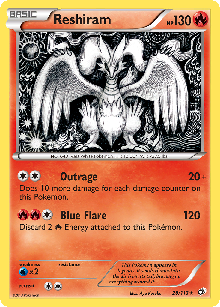 Reshiram (28/113) [Black & White: Legendary Treasures] | Gear Gaming Bentonville