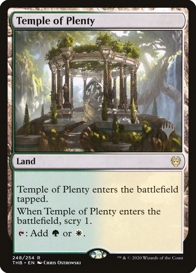 Temple of Plenty (Promo Pack) [Theros Beyond Death Promos] | Gear Gaming Bentonville