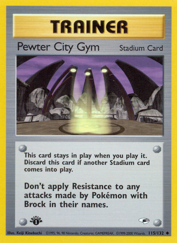 Pewter City Gym (115/132) [Gym Heroes 1st Edition] | Gear Gaming Bentonville