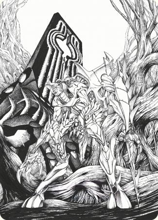 Lukka, Bound to Ruin Art Card [Phyrexia: All Will Be One Art Series] | Gear Gaming Bentonville