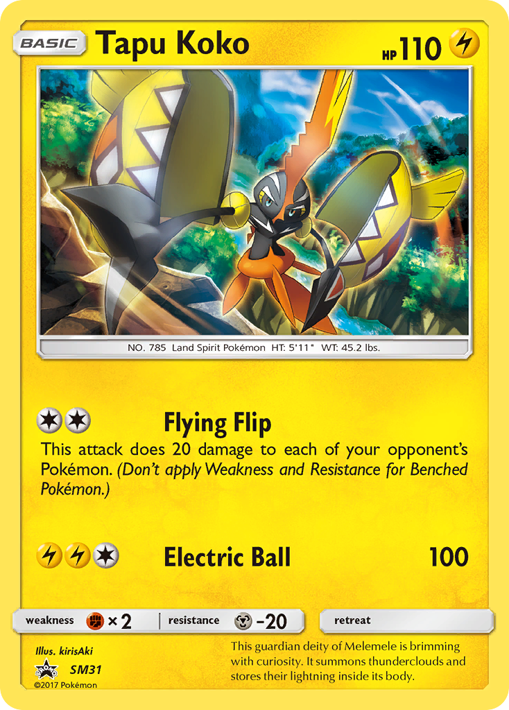 Tapu Koko (SM31) [Sun & Moon: Black Star Promos] | Gear Gaming Bentonville