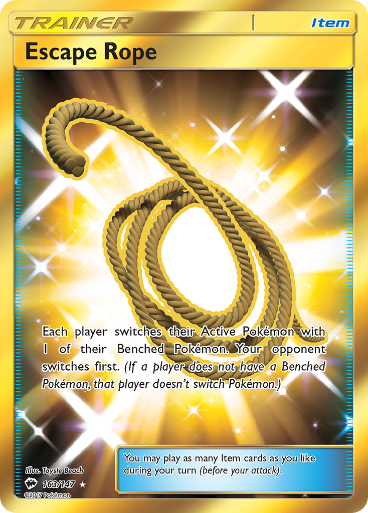 Escape Rope (163/147) [Sun & Moon: Burning Shadows] | Gear Gaming Bentonville