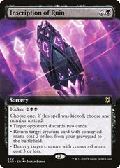 Inscription of Ruin (Extended Art) [Zendikar Rising] | Gear Gaming Bentonville