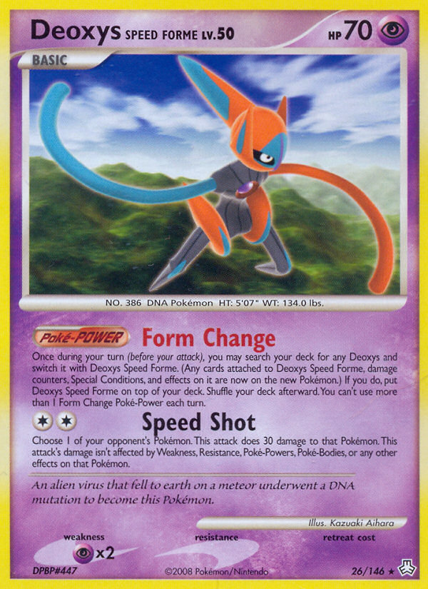 Deoxys Speed Forme (26/146) [Diamond & Pearl: Legends Awakened] | Gear Gaming Bentonville