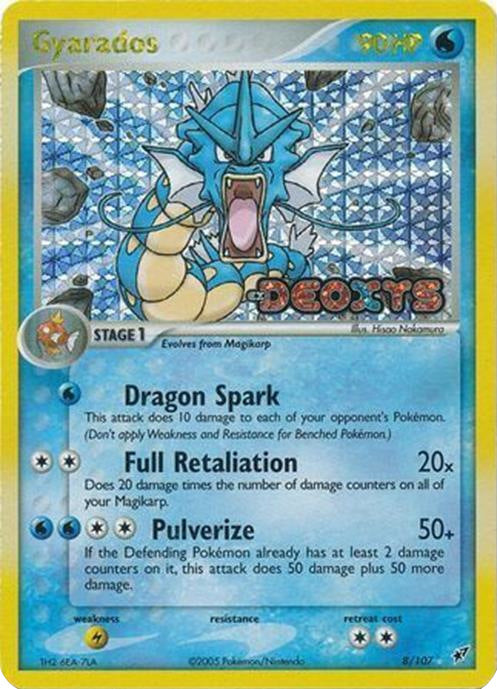 Gyarados (8/107) (Stamped) [EX: Deoxys] | Gear Gaming Bentonville