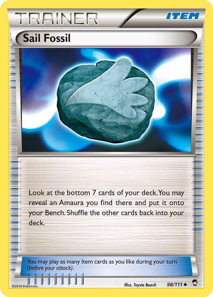 Sail Fossil (98/111) [XY: Furious Fists] | Gear Gaming Bentonville