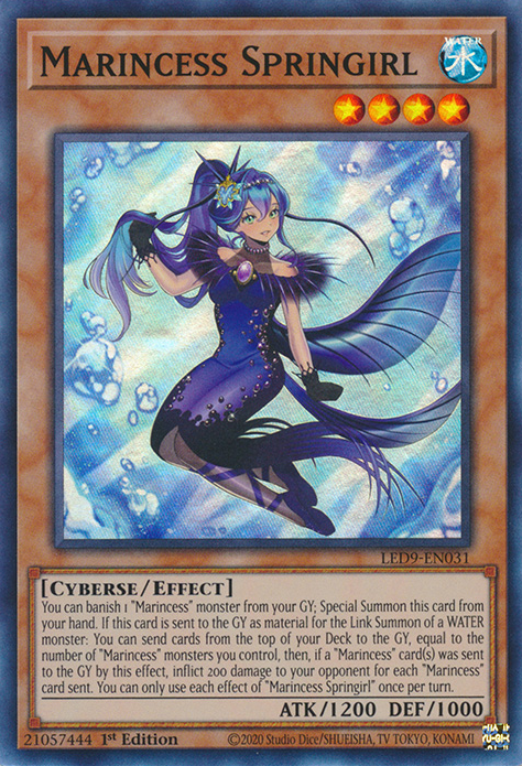 Marincess Springirl [LED9-EN031] Super Rare | Gear Gaming Bentonville