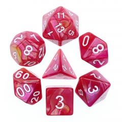 Yellow+Rose Red Blend 7pcs Dice Set | Gear Gaming Bentonville