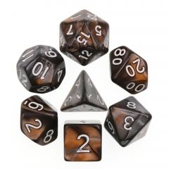 Copper+Silver Blend 7pcs Dice Set | Gear Gaming Bentonville