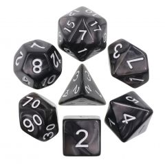 Black Pearl 7pcs Dice Set | Gear Gaming Bentonville