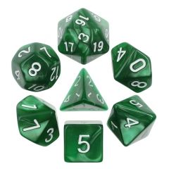 Green Pearl 7pcs Dice Set | Gear Gaming Bentonville