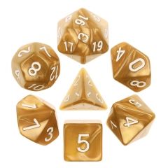 Golden Pearl 7pcs Dice Set | Gear Gaming Bentonville