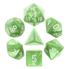 Pale Green Pearl 7pcs Dice Set | Gear Gaming Bentonville