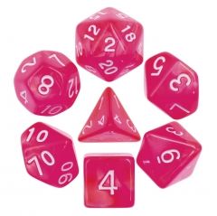 Rose Red Pearl 7pcs Dice Set | Gear Gaming Bentonville