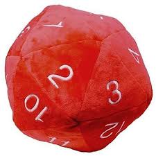 Ultra Pro Jumbo D20 Plush Die Red/White | Gear Gaming Bentonville