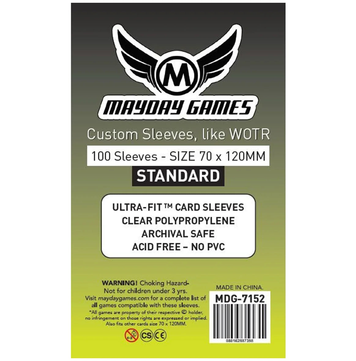 Mayday Games - Special Xl Standard Sleeves (70*120 mm) - Pack of 100 | Gear Gaming Bentonville