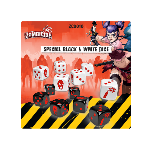 Zombicide 2nd Edition: Special Black and White Dice | Gear Gaming Bentonville